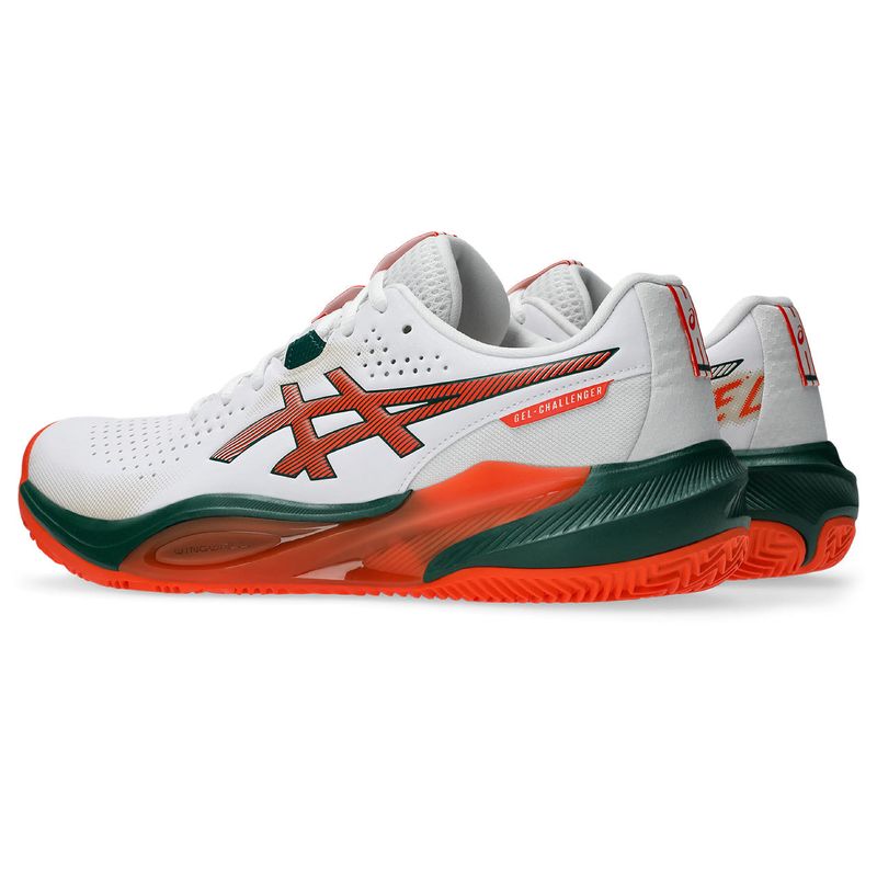 Zapatillas ASICS GEL-Challenger 15 Padel White/Energy Orange Hombre - 4