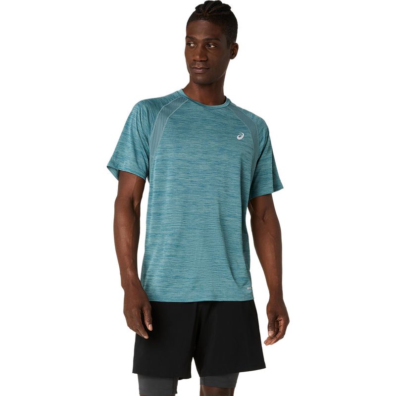Polo ASICS Road Foggy Teal Hombre - 0