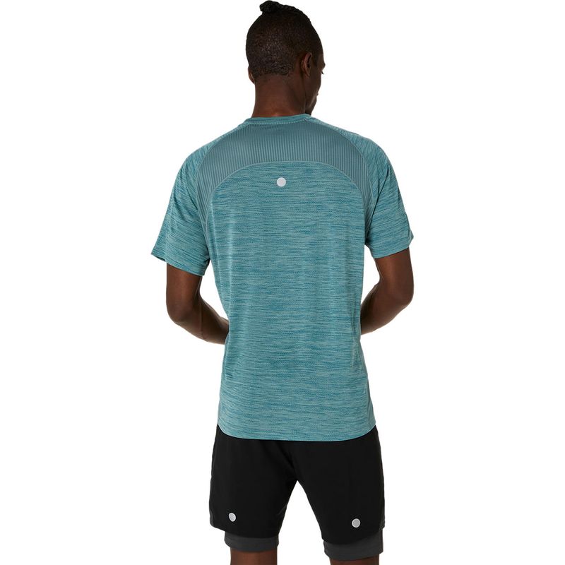 Polo ASICS Road Foggy Teal Hombre - 2