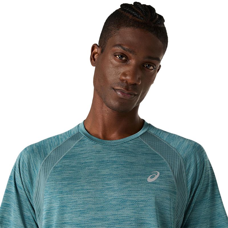 Polo ASICS Road Foggy Teal Hombre - 3