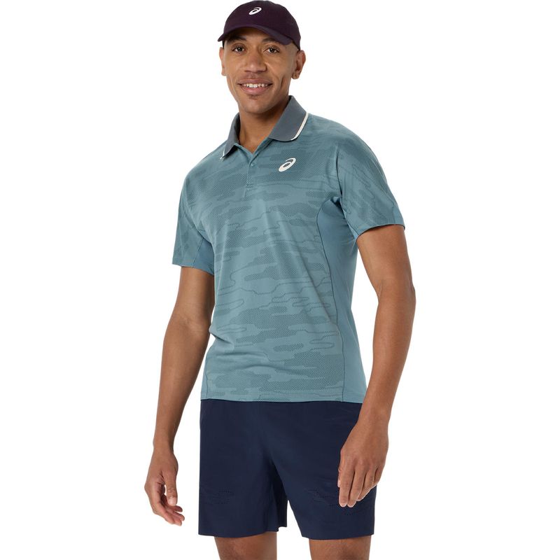 Polo ASICS Match Foggy Teal Hombre - 0