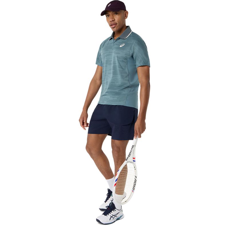 Polo ASICS Match Foggy Teal Hombre - 5