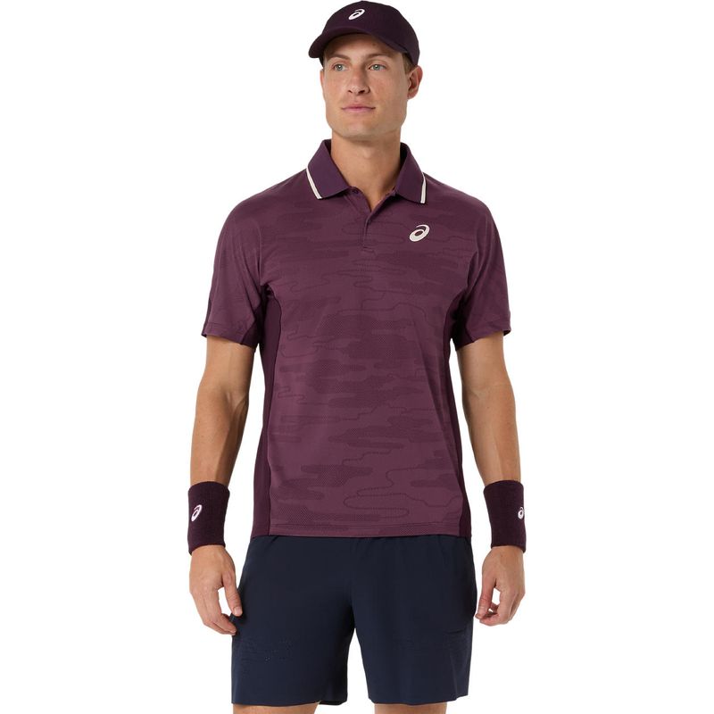 Polo ASICS Match Dark Aubergine Hombre - 0