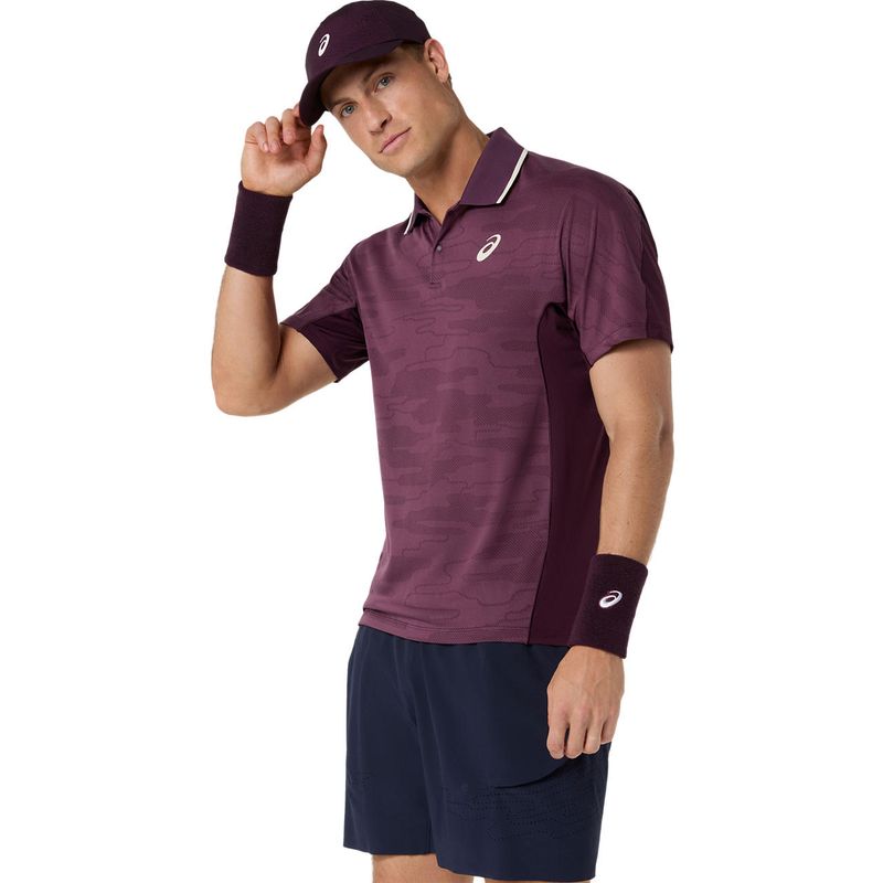 Polo ASICS Match Dark Aubergine Hombre - 1