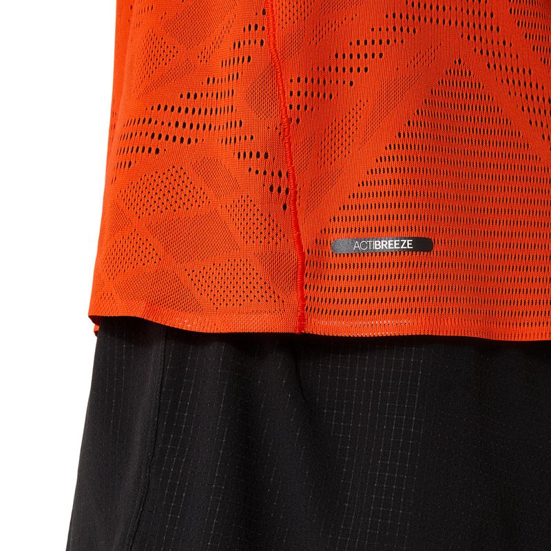 Polo ASICS Metarun Cherry Tomato Hombre - 4