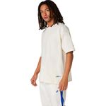Polo ASICS Heritage Heavy Cotton Run City Tee Cream/Berlin Unisex - 4