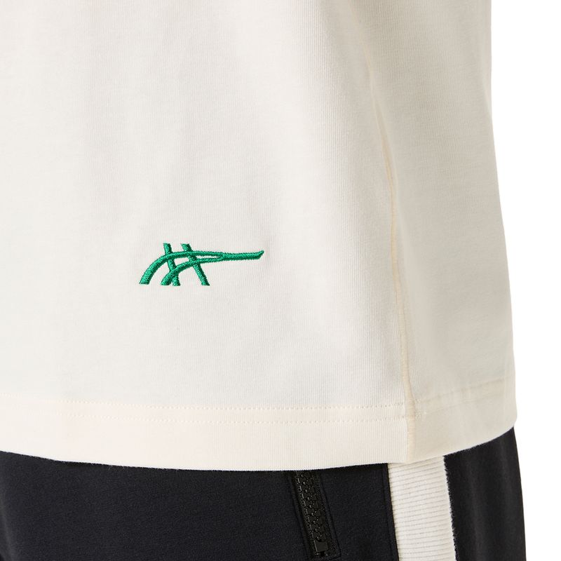 Polo ASICS Heritage Heavy Cotton Run City Tee Cream/Sydney Unisex - 6