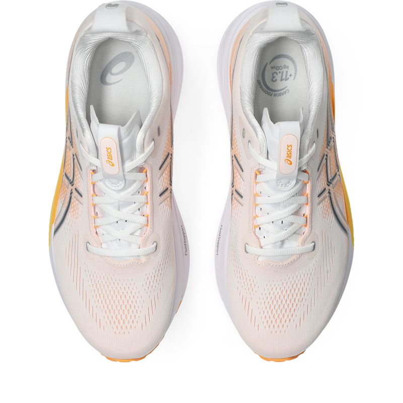 Zapatillas ASICS GEL-Kayano 33 White/Stadium Orange Hombre - 3