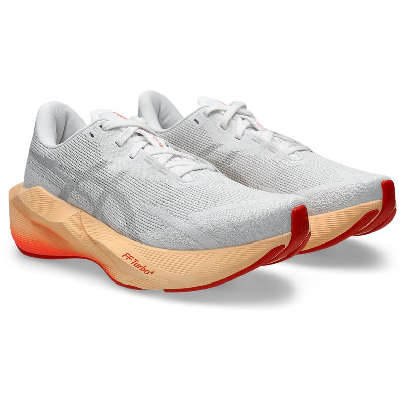 Zapatillas ASICS Novablast 6 White/Vivid Coral Mujer - 2
