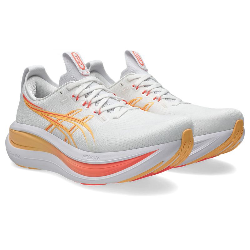 Zapatillas ASICS GEL-Nimbus 28 White/Sun Coral Mujer - 2