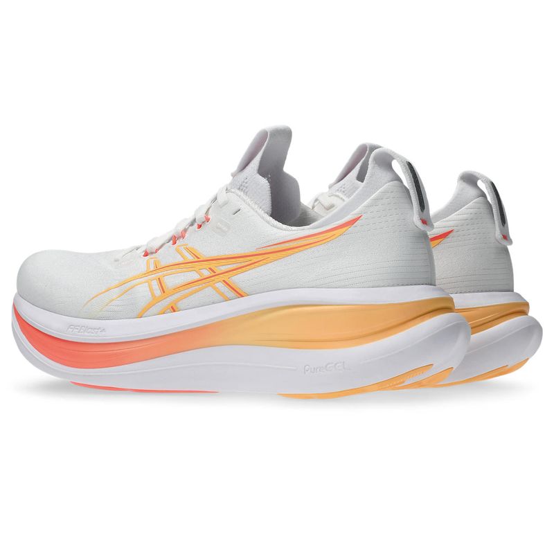 Zapatillas ASICS GEL-Nimbus 28 White/Sun Coral Mujer - 4