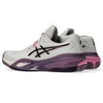 Zapatillas ASICS GEL-Resolution X Clay Soft Oat/Dark Aubergine Mujer - 4