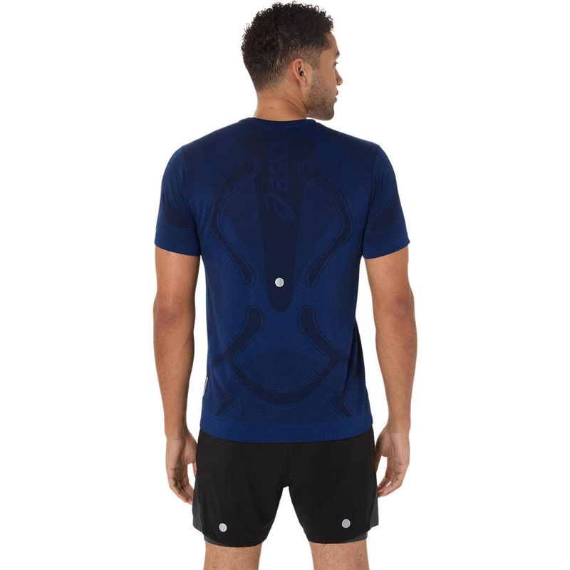 Polo ASICS Road Seamless Top Midnight Hombre - 3