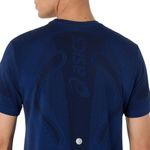 Polo ASICS Road Seamless Top Midnight Hombre - 4